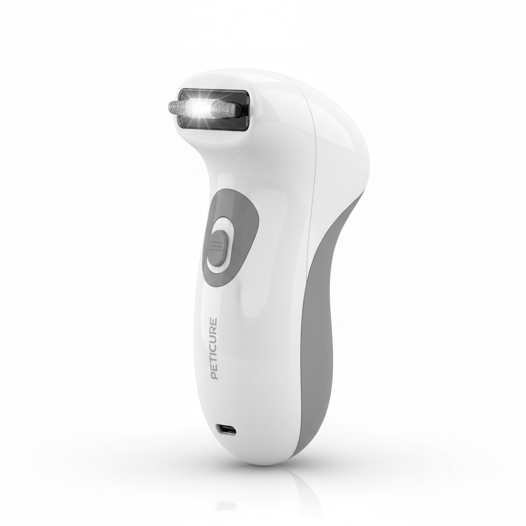 PawCare Ultra-Quiet LED Electric Pet Nail Grinder
